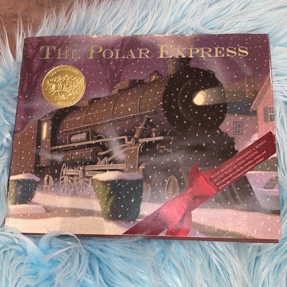 Polar Express hardback Christmas book illustrations snow train book Caldecott​​ - Picture 2 of 12